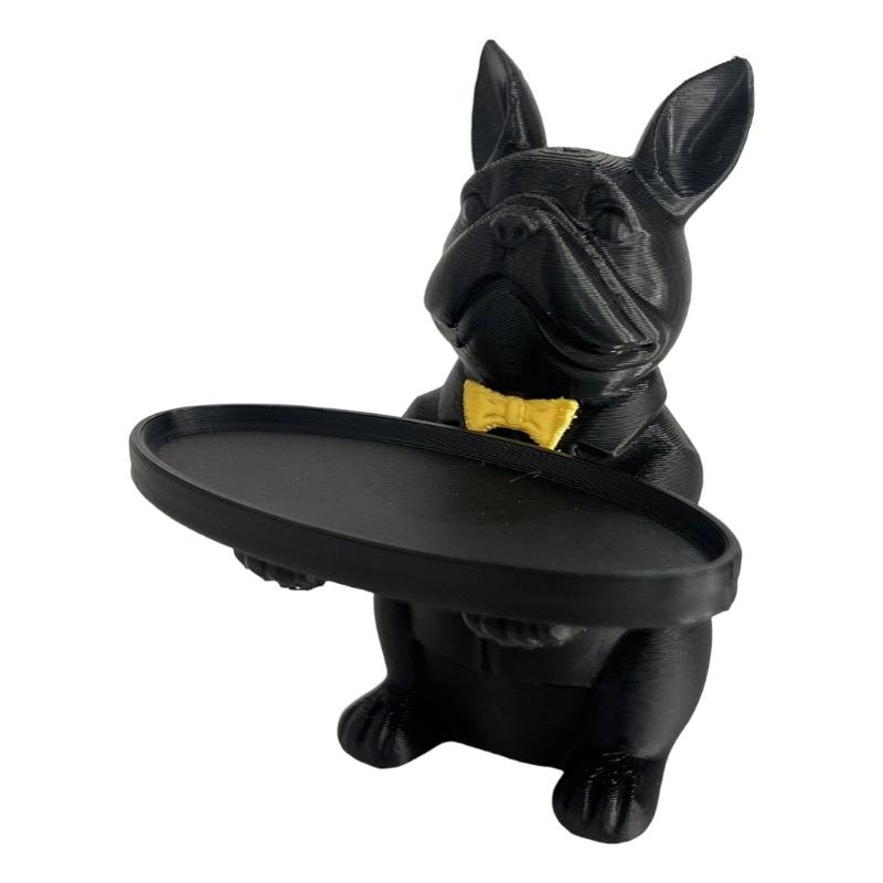 

Прекрасная статуэтка собаки, миска для ключей и конфет, статуэтки собак, украшение для стола в прихожей, для офиса, домашнего декора, подарок на Новый год 1