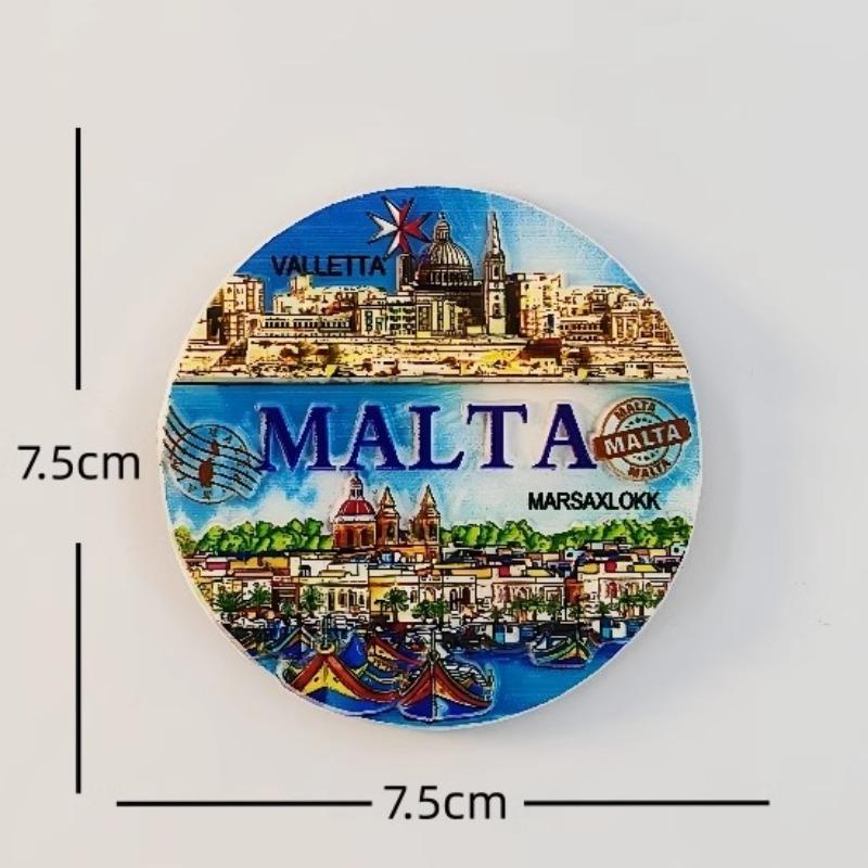 Malta Fridge Stickers Bus Travel Souvenirs Mosaic Fridge Magnets Home Decoration Wedding Gifts