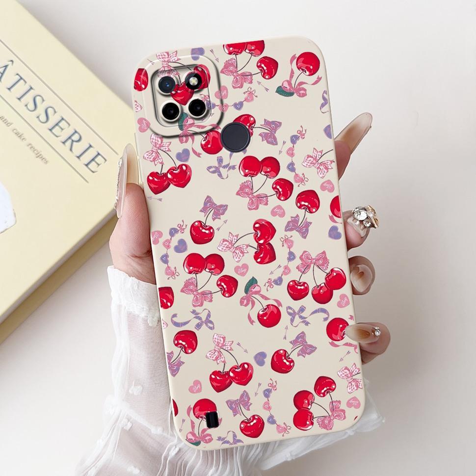 For Realme C21Y Case Luxury Painted Cover  RMX3261 RMX3263 Soft Silicone Phone Case For Realme C 21Y C21Y Coque TPU Back Cover
