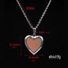 Love Photo Box Pendant Neckchain Temperature Sensitive Color Changing Clavicle Chain Jewelry Elegant Necklace Ornament