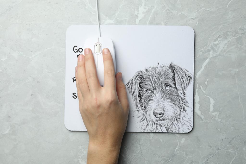 Romanian Mioritic Shepherd Dog,Ciobănesc – Mouse pad with print, personalized dog-themed mouse pad | Art-Dog
