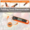 Digital Meat Thermometer Meat Cooking Food Oven Instant Read Waterproof Fold Thermometer Probe Kitchen BBQ Temperature Meter