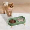 Elevated Cat Bowls Stainless Steel Water Dish Puppy Feeding Bowl for Pet Indoor Outdoor Home Office Apartment Garden Park