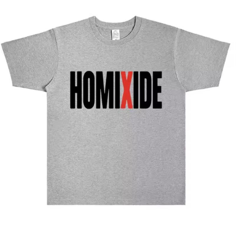 Rapper Homixide Gang Graphic Tshirt Playboi Carti Opium Merch Tshirt Unisex Women Hip Hop Oversized T Shirts Male Cotton Tops Tees S