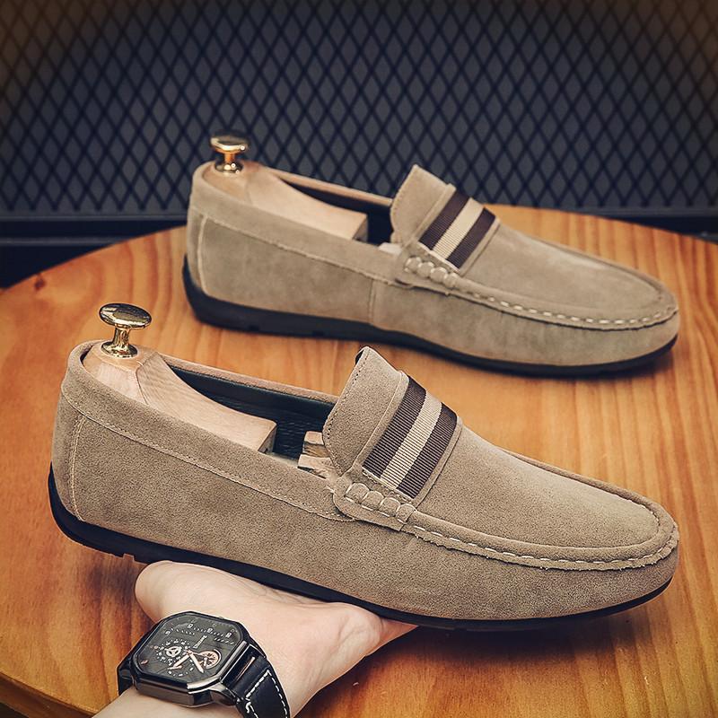 Doudou shoes summer new matte suede lazy small leather shoes loafer driving shoes