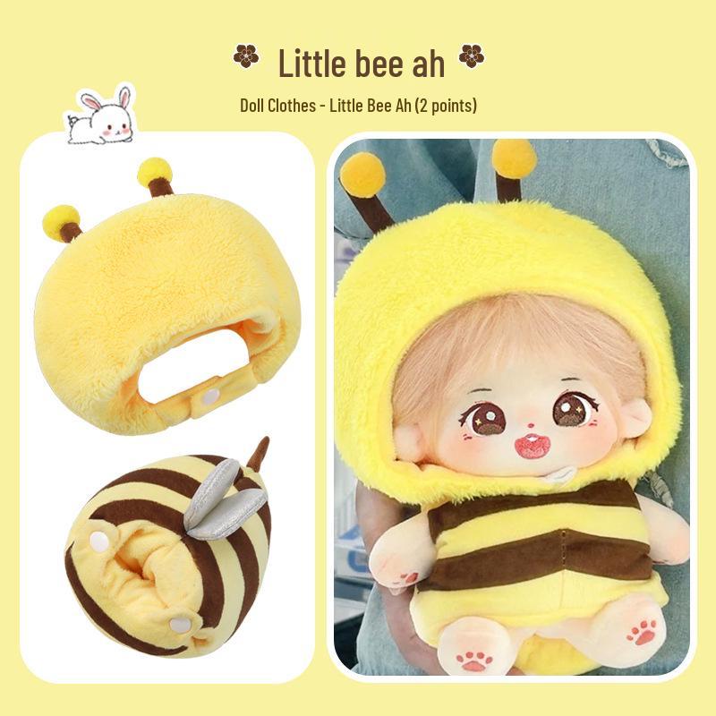 20cm Cotton Plush Doll Clothing Set - Daily Outfits for Boys & Girls