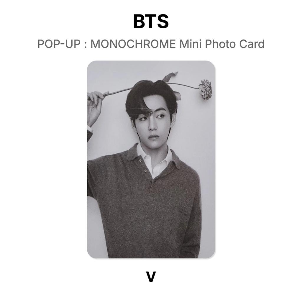 BTS SURGIR : TARJETA FOTOGRÁFICA MINI MONOCROMÁTICA Fotocarte Oficial