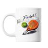 Mug En Céramique - PLANETEE - Padel Smash Fun - 325 Ml - Impression Recto/verso Durable - Compatible Lave-vaisselle