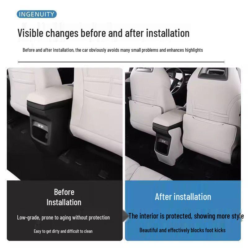 BYD Yuan UP Rear Seat Anti-Kick Mat for 24 Models