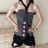 Multi-Use Design Star Print Necktie Y2K Style Hand-Tied Neck Accessory  Harajuku Fashion