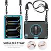 For iPad Pro 13 (2025)/13 (2024) Case Kickstand PC + TPU Rugged Cover with Shoulder Strap