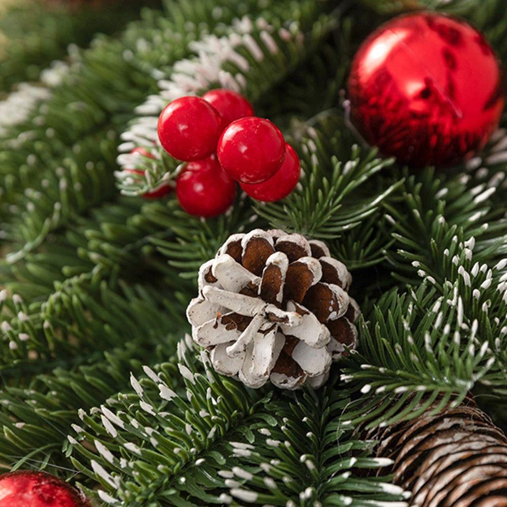 Pinecones Xmas Tree Garland DIY Window Hanging Decor Pendant Wall Hanging Floral Wreath  Window