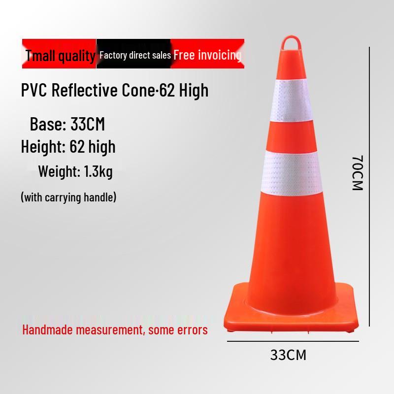 Reflective Traffic Cone Barrier - 70cm/90cm Construction Road Cylinder