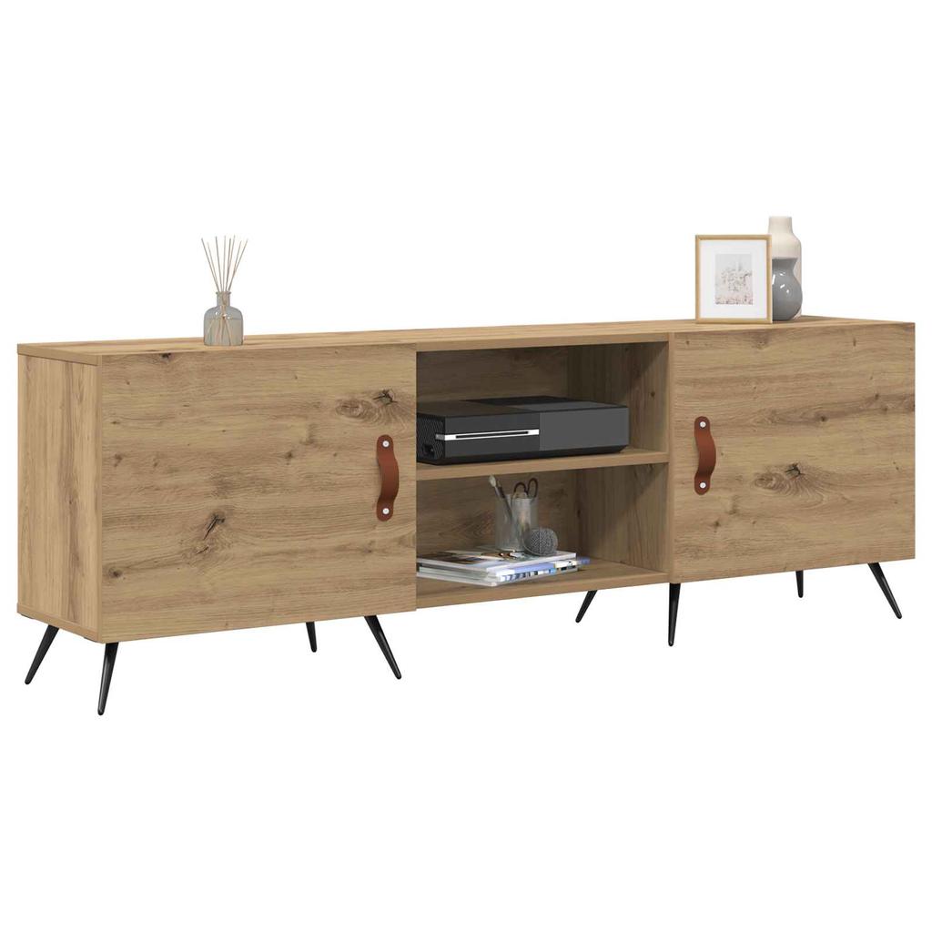 Artisan Oak TV Stand 150 x 30 x 50 cm Particleboard