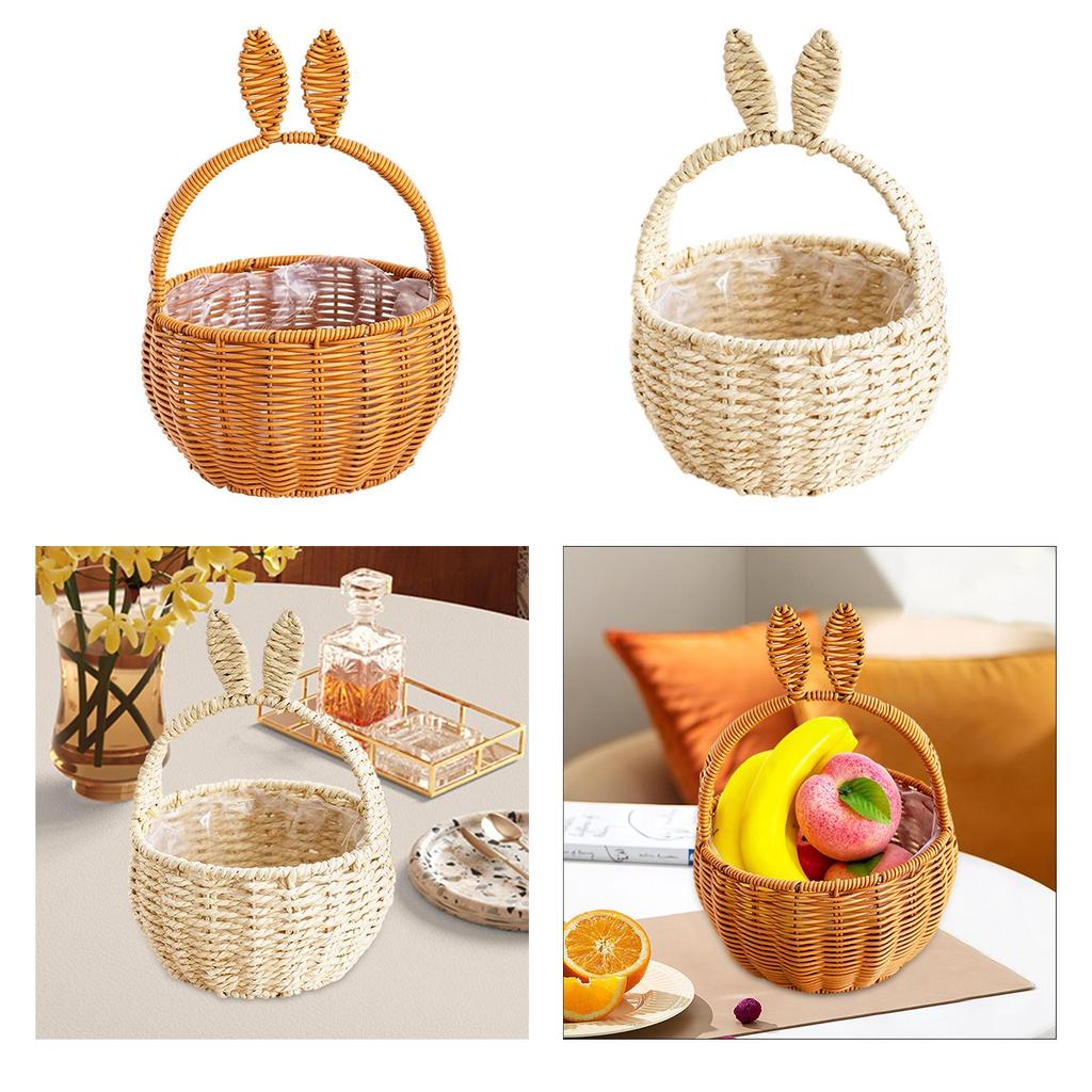 Koszyk do przechowywania prezentów z cukierkami na Wielkanoc 7x11 cali Uroczy Wielofunkcyjny na Upominki Imprezowe Dekoracja Lekki