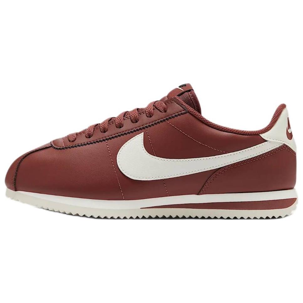 Nike Cortez Leather Comfortable Versatile Non-Slip Wear-Resistant Low-Top Casual Running Shoes Women sneaker Red Brown DN1791-201