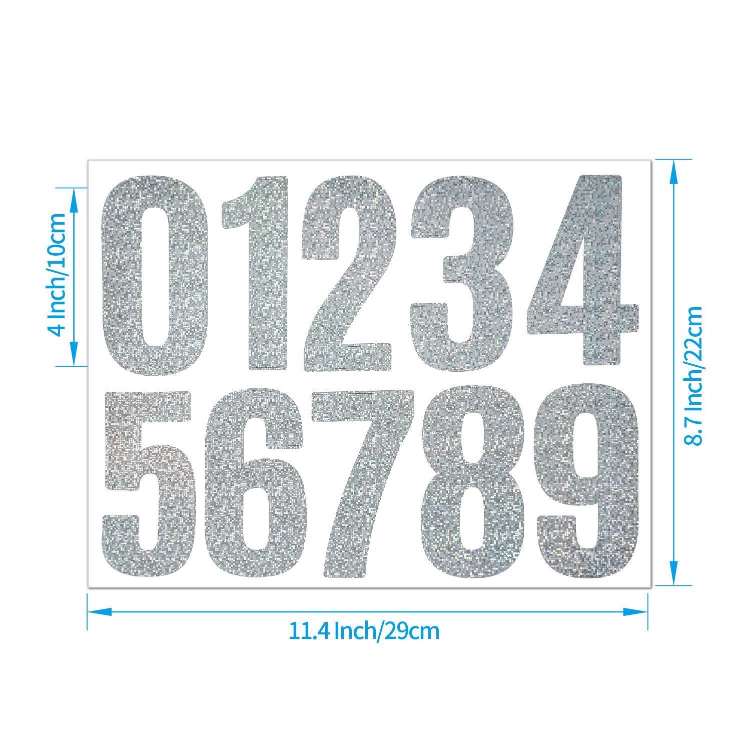 

Цифровая наклейка большого размера 4 дюйма Светоотражающая Почтовый ящик Почтовый ящик Идентификация номера телефона Самоклеящаяся Водонепроницаемая Цифровая наклейка