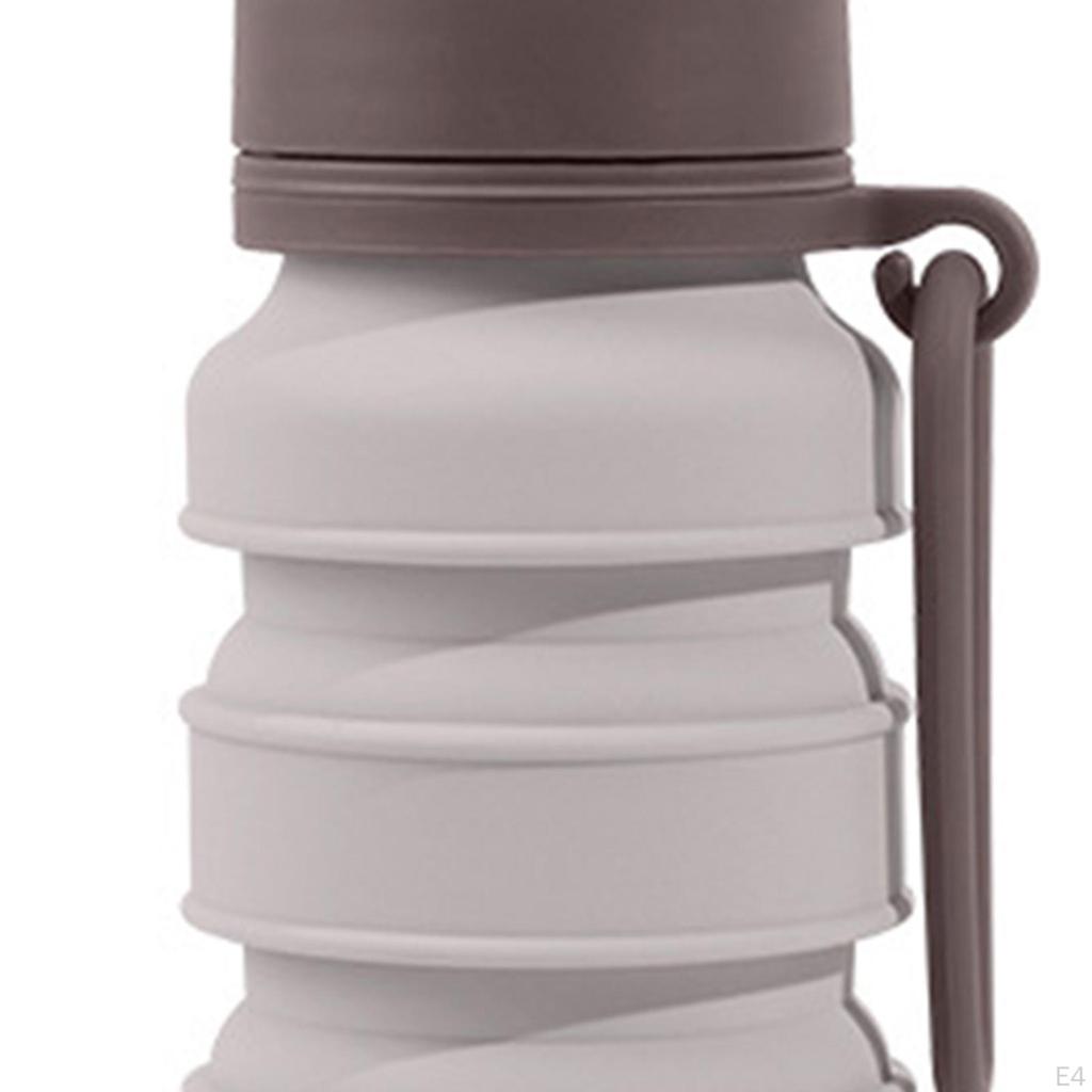 Foldable Water Bottle Drinking Cup Portable Leakproof Waterproof 510ml Sports for Outdoor,