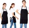 2 Pack 3 Pockets Adjustable Bib Apron Chef Kitchen Cooking Aprons For Women Men Black