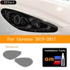 2 Pcs Car Headlight Tailight Protective Film Transparent Black TPU Sticker For Porsche Cayenne Macan Taycan 2011 To