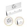 M 6053 Rahmenlose Duschwand Oberer Halter Rollenmontage, Kugellager, Chrom für 1/4 Zoll Schiebeglaspaneele Aluminium,