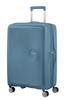 Walizka American Tourister Soundbox 67Cm Powiększana Niebieska