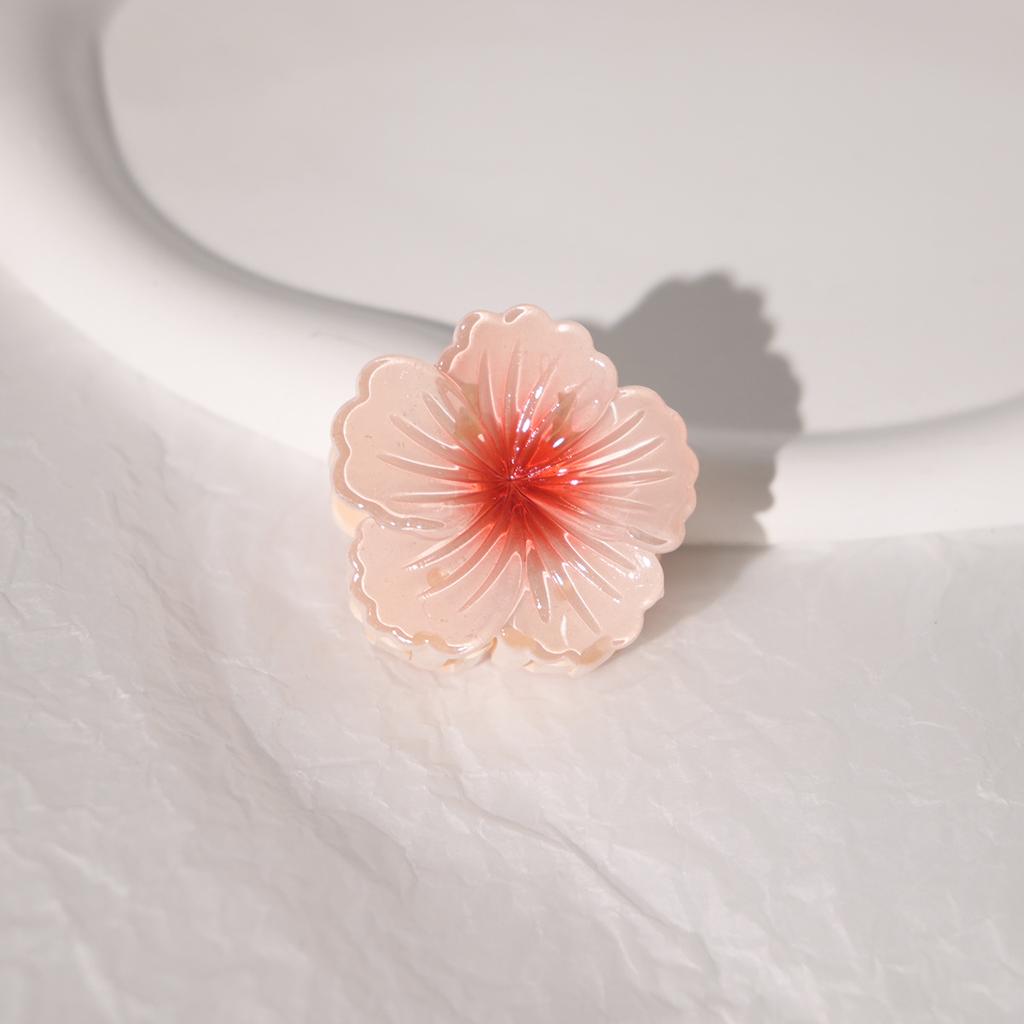 4 cm Vacanza al Mare Coreana Stile Bohemien Moda Fiore Uovo Fermagli per Capelli Fiore Grande Artiglio per Capelli Fermaglio per Capelli per Donna Ragazza Accessori