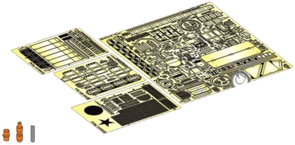

Voyager Models WWII US M4A3 Sherman 76W VVSS Basic Upgrade Set Ryefield Models Plastic Model Parts PE351282 1/35 (for 5135/5136) (Military)