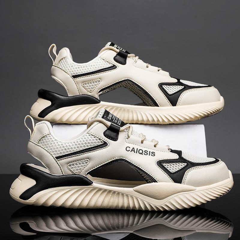 

Новая мода летняя обувь для отдыха на пляже для мужчин, высококачественные кожаные сандалии, мужские сандалии Big Yards 40 чёрный