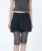 Miseki Seoul Pleats Mini Skort Black