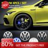 2025 Гарячі 4 шт. 56/60/65/70/75 мм Наклейки-значки на центральні ковпачки коліс автомобіля Для Volkswagen VW B5 GTI Golf 5 7 Caddy Passat b6 Tiguan