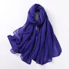 Large Size Pleated Hijab Scarf For Women Muslim Daily Wear