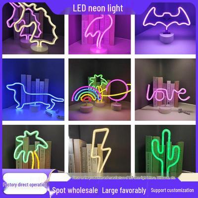 LED Planet Neon Light – Creative Rainbow-Shaped Table Lamp for Room Décor and Atmosphere