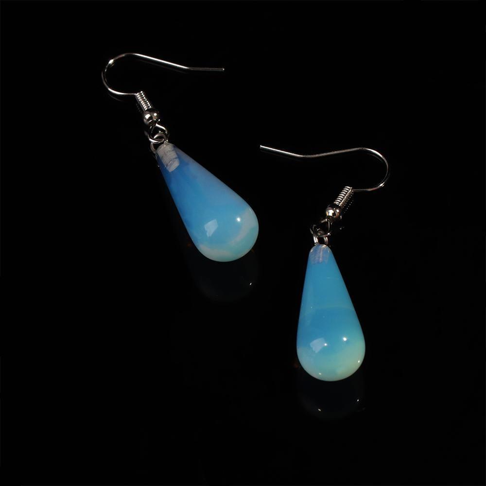 1 Pair Women Girl Natural Stone Hook Earrings Opal Earring Fashion Jewelry Gift