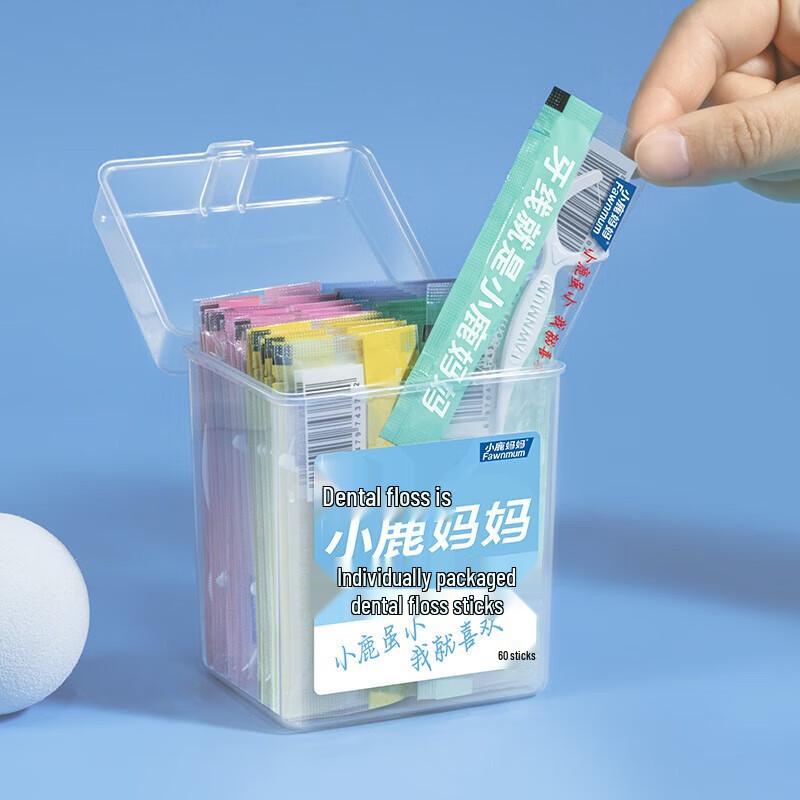 FAWNMUM Individually Wrapped Portable Dental Floss Picks