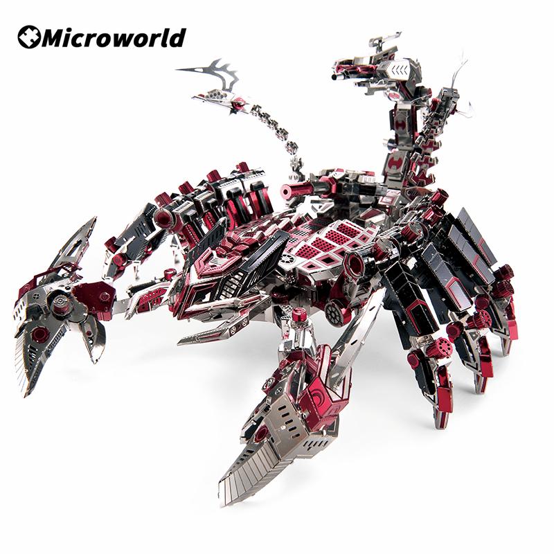 Microworld 3D Metal Animal Puzzle Red