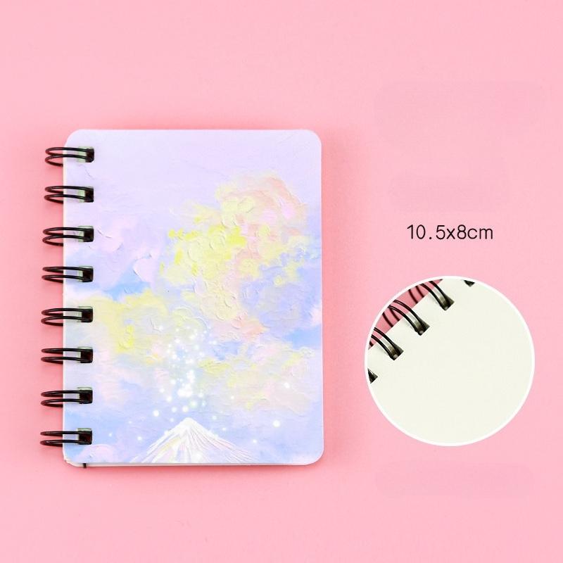 A7 Olejomalba cívka Tato hvězda zmatený zápisník základní školy mini kapesní poznámkový blok prázdná vnitřní strana poznámková kniha