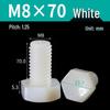 M3-M12 Isolierte Nylon-Sechskantschrauben mit vollem Gewinde