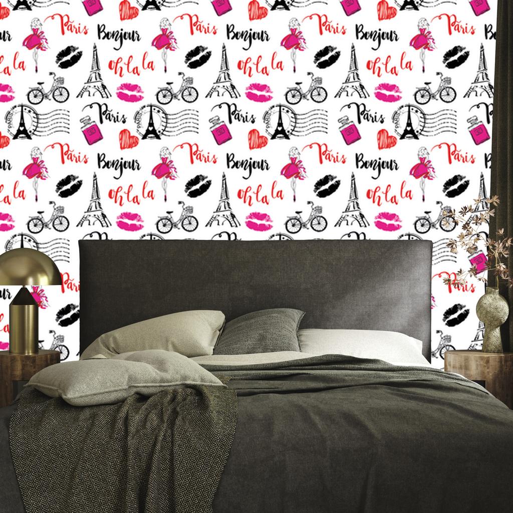 Fashionable Paris wallpaper for living room and bedroom 50x1000