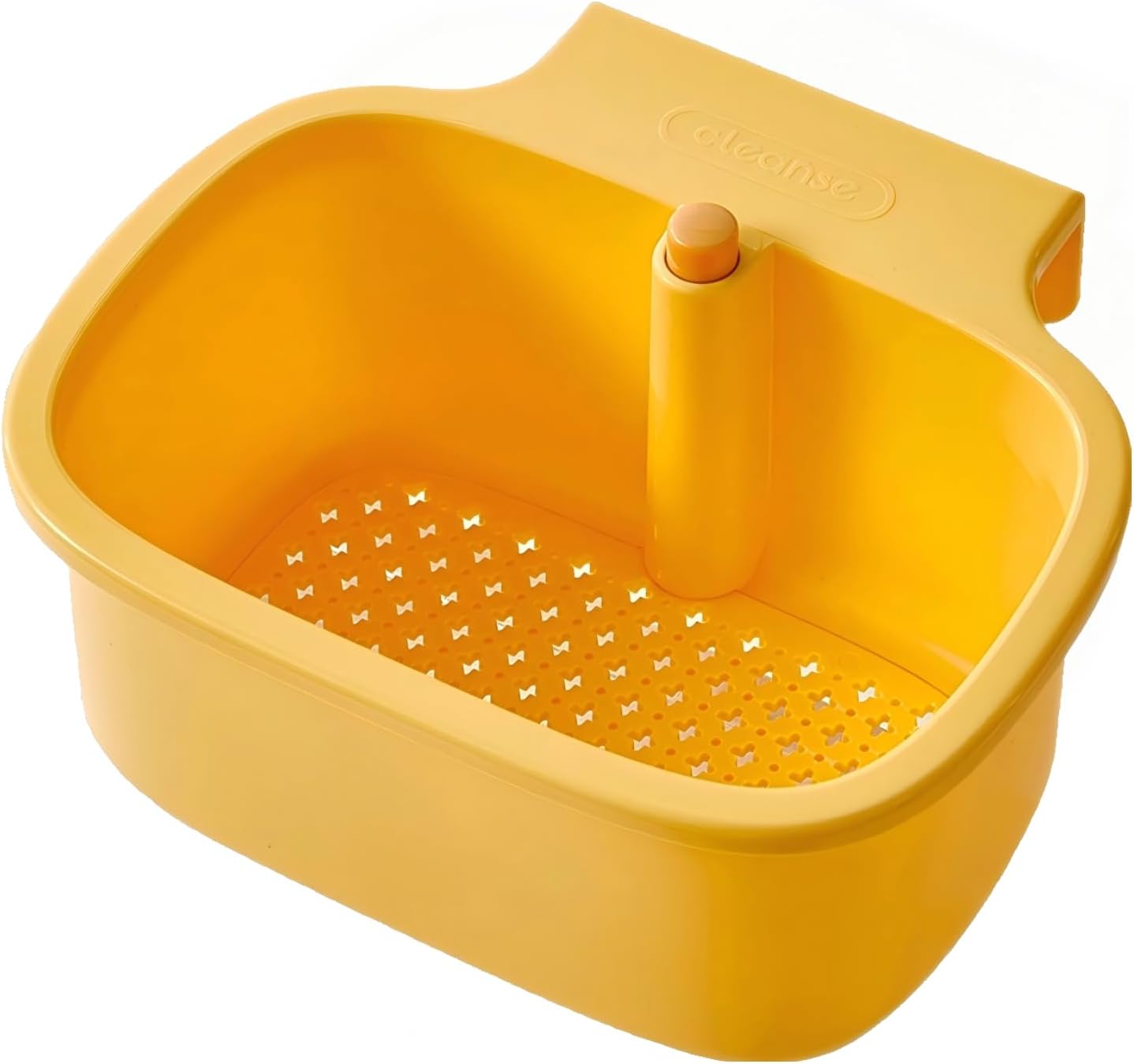 

1PC Kitchen Sink Drain Strainer Basket - Hanging Sink Drain Basket with One-Touch Drain Mesh, Kitchen Sink Food Catcher Basket Storage Organizer жовтий