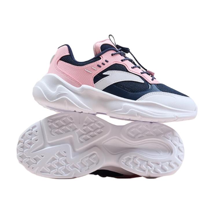 Anta Comfortable Non-Slip Durable Low-Top Casual Shoes Kids Sneakers Blue Pink White A322418802-1