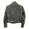 Helmut Lang Black Mixed Material Leather Double Rider's Jacket Jacket P blackUsed