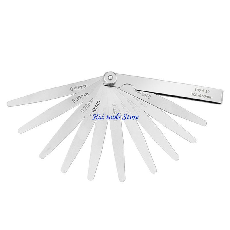 

X37E Feelers Gauges 0.01-1mm/0.05-0.50mm/0.05-1.00mm/0.02-1.00mm Stainless Steel Feelers Gauges Set for Measuring Gaps Width 100A10 0.05 to 0.5mm