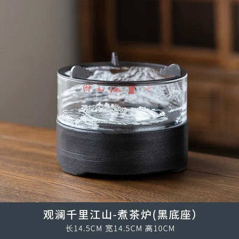 

Qianlijiangshan Tea Stove Heating Tea Stove High Temperature Resistant Glass Warm Alcohol Tea Maker