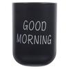 1pcs Black Plastic Bathroom Tumbler Cup Toothbrush Holder For Makeup Brushes Storage Rinse Mug Reusable Travel Tumbler
