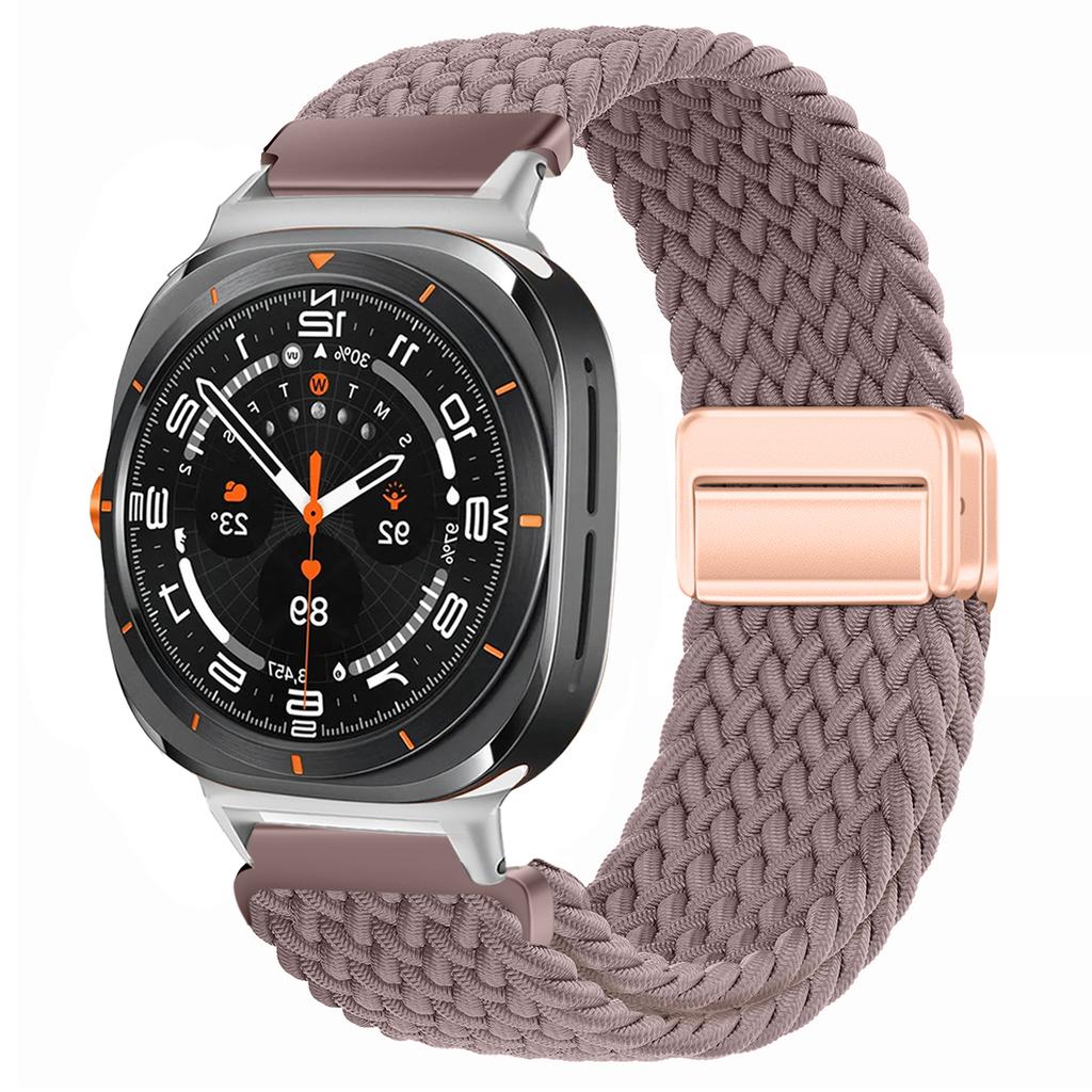 For Samsung Galaxy Watch Ultra Strap 47mm Accessories Magnetic Nylon Braided sport Bracelet Correa Galaxy Watch 7 Ultra Band
