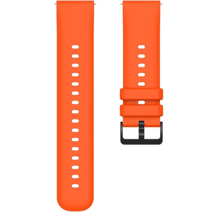 Universal Silicone Strap 22mm, Smooth, Orange