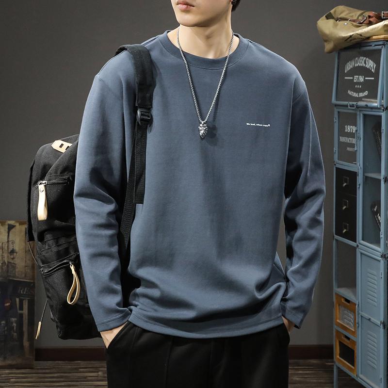 2025 Men's Summer Heavyweight Drop Shoulder T-Shirt - Trendy American Style Casual Solid Color Half Sleeve Top