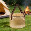 Collapsible Water Bucket For Camping Fishing Outdoor Activity 20L/30L Capacity With Handle PVC Portable Storage