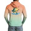 Men's UPF50+ Sun Protection Shirt Lightweight Stretch Long Sleeve Hooded Outdoor Fishing Sports Top with UV Blocking Fabric